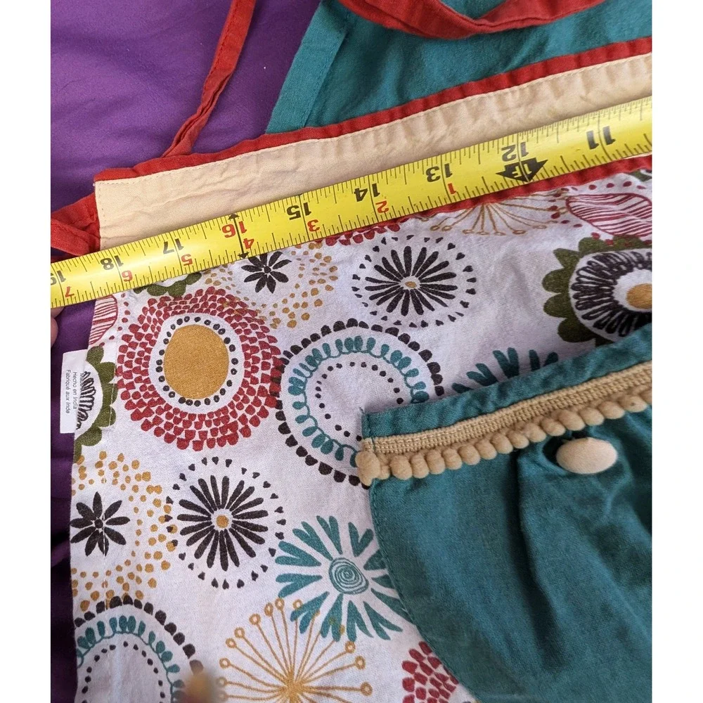 Floral Apron Kitchen Cooking Baking Housework Maid Cottagecore Pocket Retro VTG